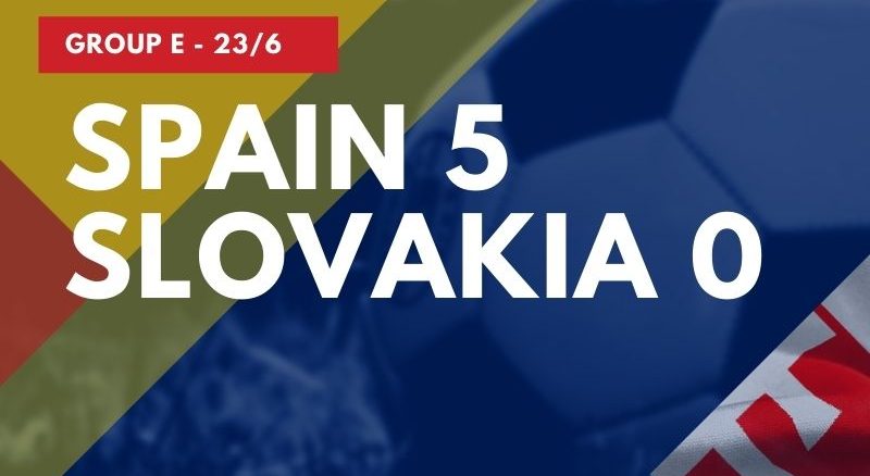Spain vs Slovakia match report