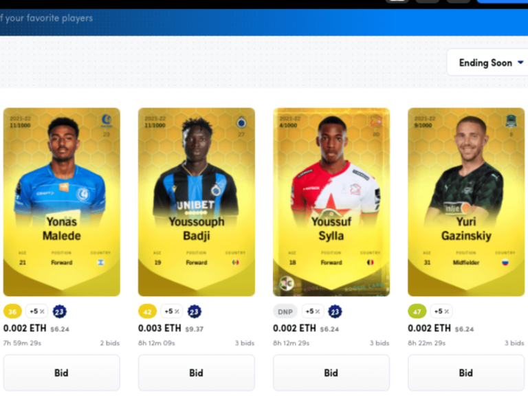 Sorare limited cards