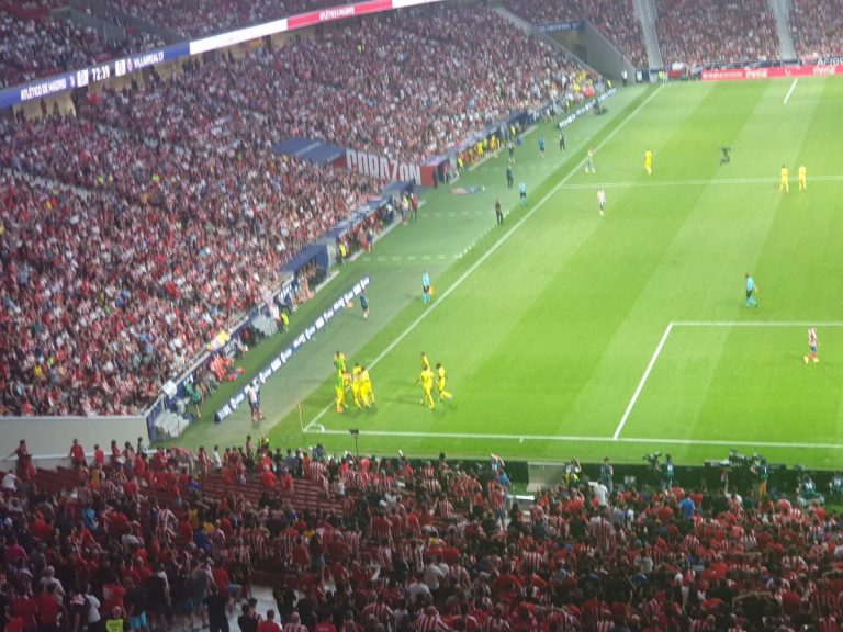 Villarreal players celebrate