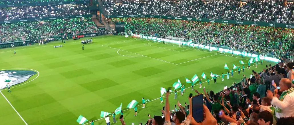 Betis stadium light show