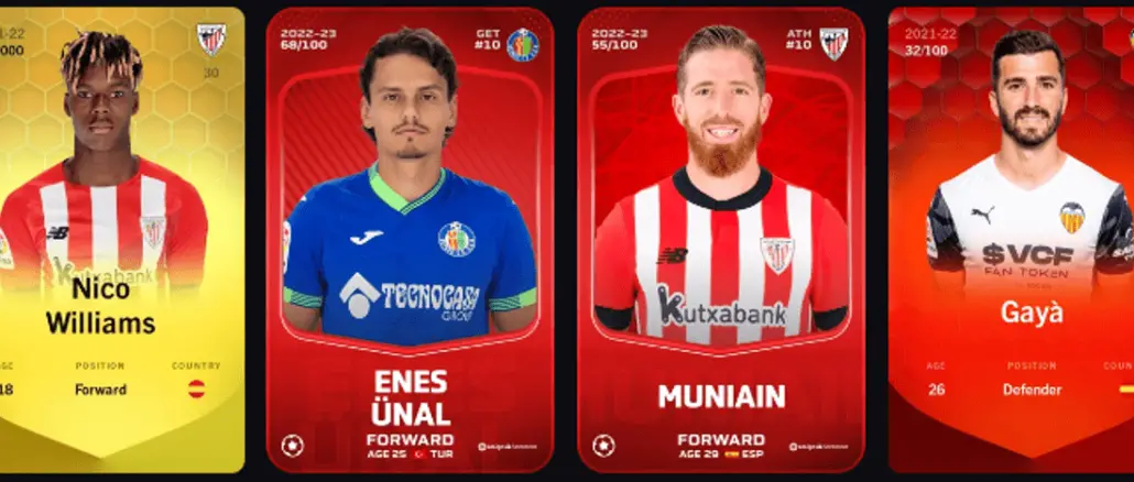 Sorare cards for la Liga