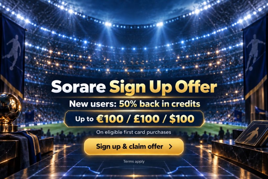 sorare sign up offer 2027