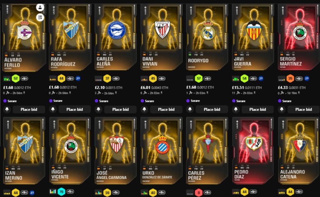 Sorare - La liga predicted lineups